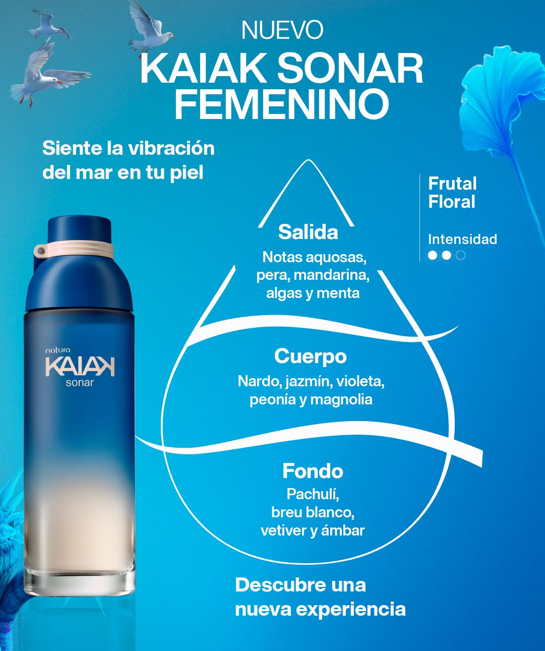 Eau de Toilette Femenino Kaiak Sonar 100 ml - Imagen 2